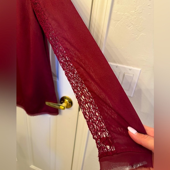 Tahari Lace Cut Out Top - Picture 2 of 4